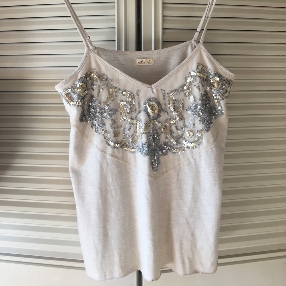 SEQUIN HOLISTER TANK TOP